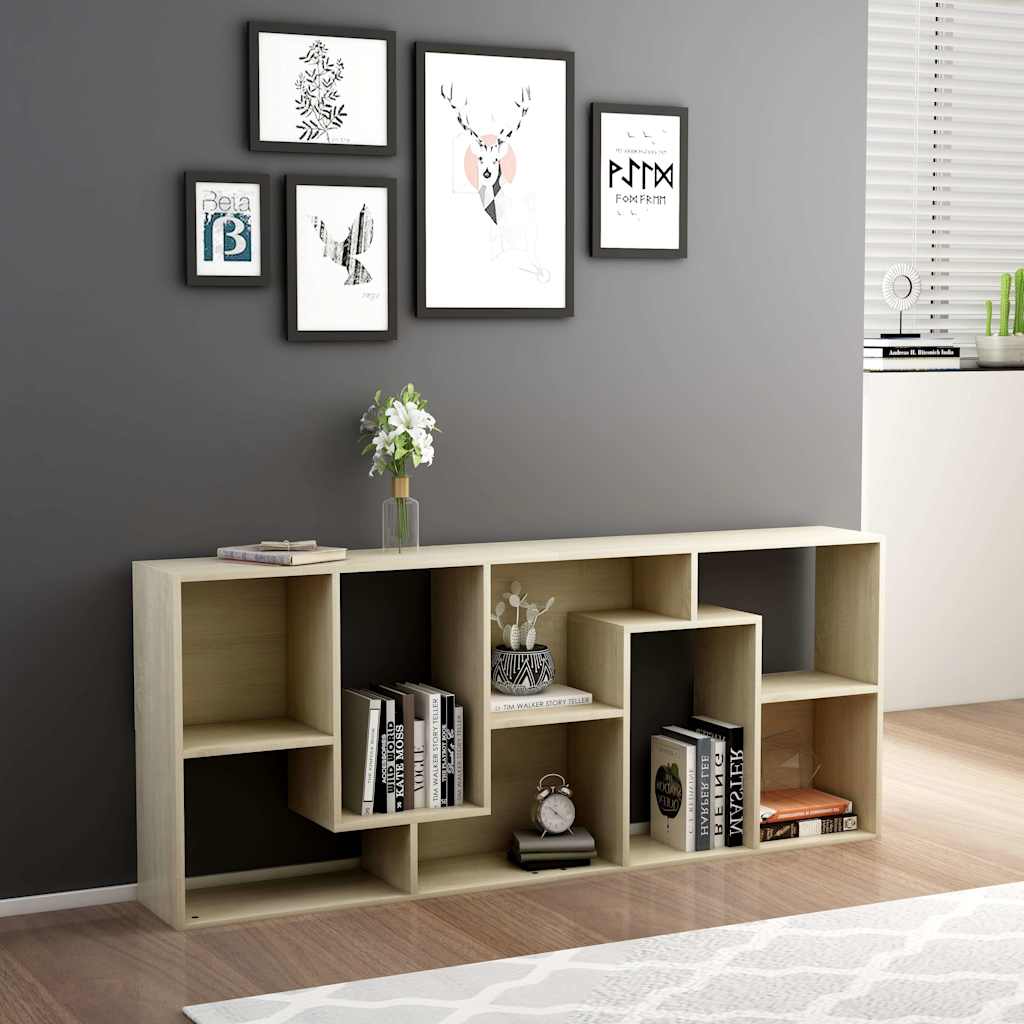 Book Cabinet 67x24x161 cm Engineered Wood Sonoma oak