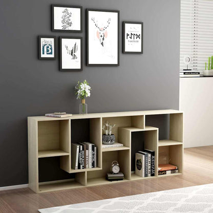 Book Cabinet 67x24x161 cm Engineered Wood Sonoma oak