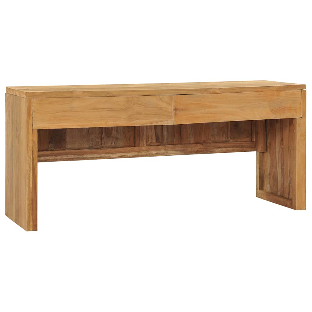 vidaXL TV Cabinet | Natural Teak | Solid Teak Wood | Medium | TV Cabinet 1