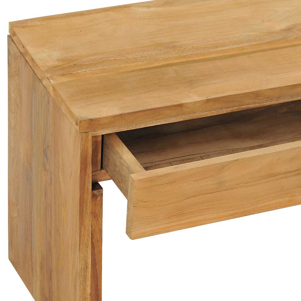 vidaXL TV Cabinet | Natural Teak | Solid Teak Wood | Medium | TV Cabinet 6