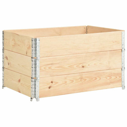 vidaXL Pallet Collars 3 pcs 50x100 cm Solid Pine Wood 2