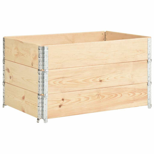 vidaXL Pallet Collars 3 pcs 50x100 cm Solid Pine Wood 2
