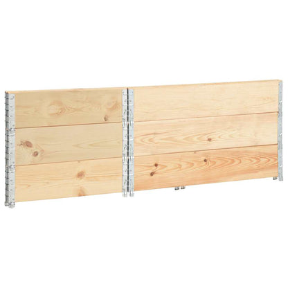 vidaXL Pallet Collars 3 pcs 50x100 cm Solid Pine Wood 4