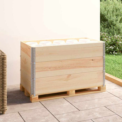 vidaXL Pallet Collars 3 pcs 50x100 cm Solid Pine Wood 1