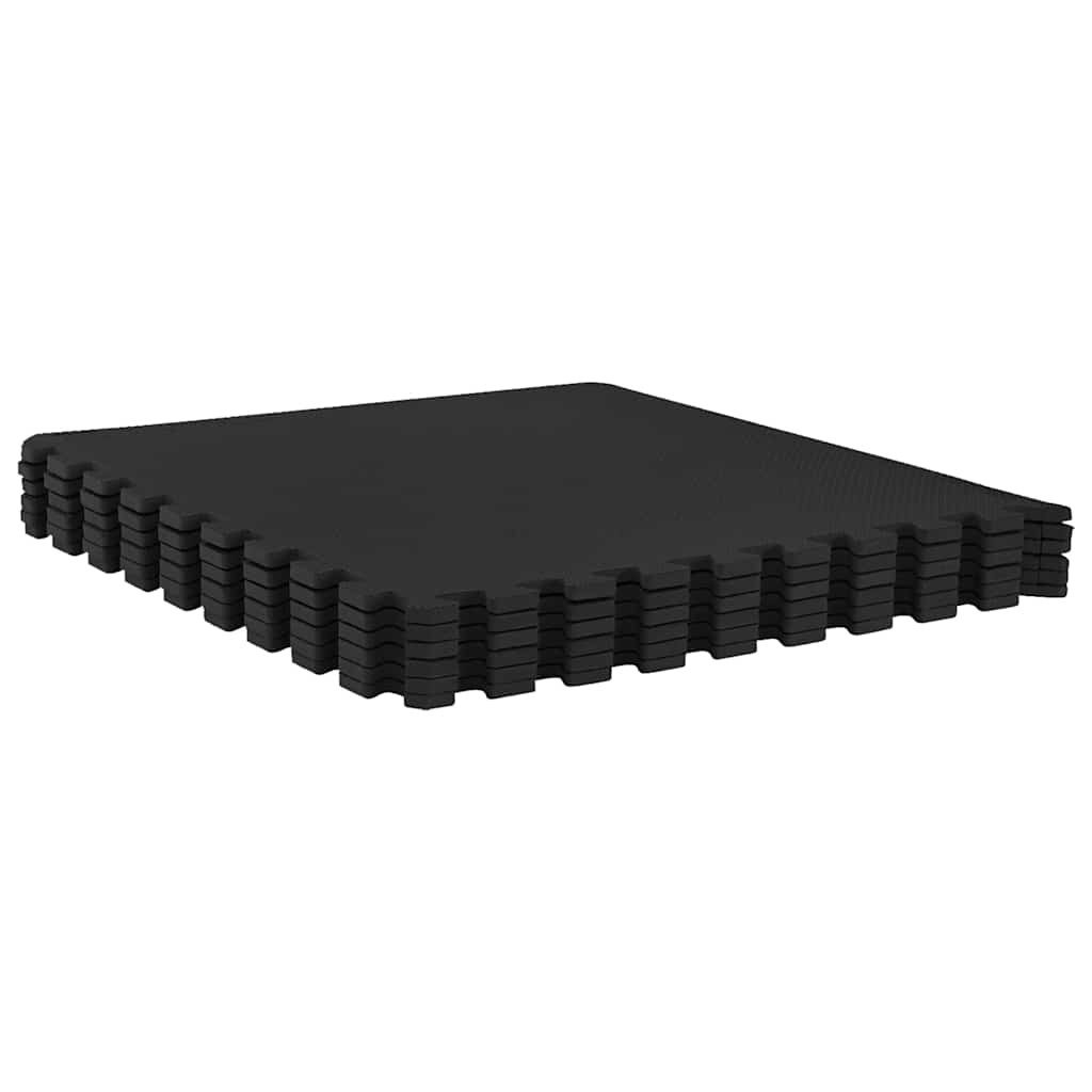 vidaXL Floor Mats 54 pcs 4.86㎡ EVA Foam Black 4