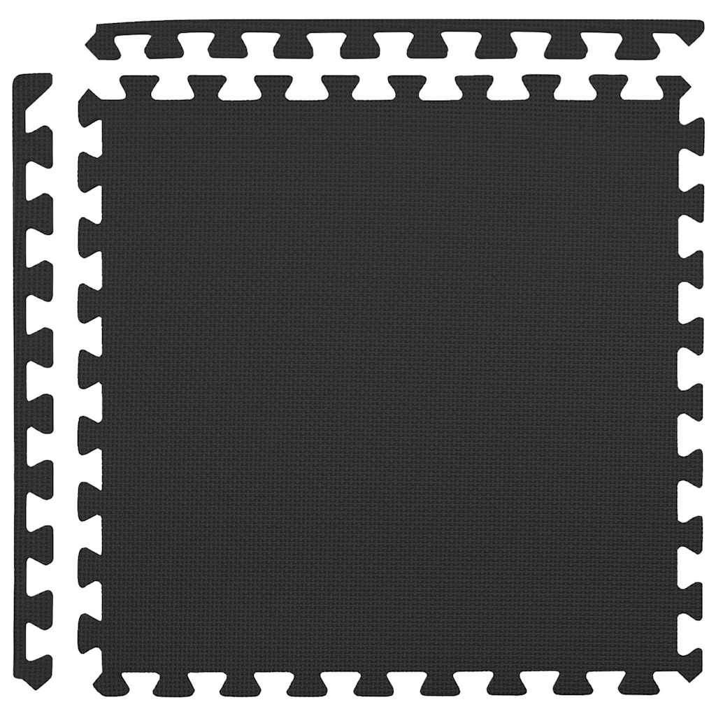 vidaXL Floor Mats 54 pcs 4.86㎡ EVA Foam Black 6