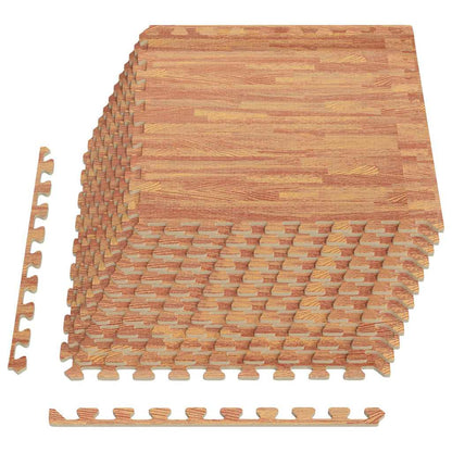 vidaXL Floor Mats 12 pcs Wood Grain 4.32 ㎡ EVA Foam 2