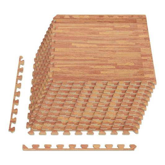 Floor Mats 50 pcs 18 m² EVA Foam Wood 4.32 m² (1 cm)