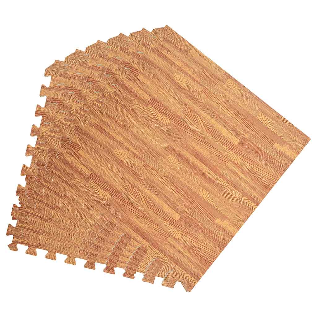 vidaXL Floor Mats 12 pcs Wood Grain 4.32 ㎡ EVA Foam 3