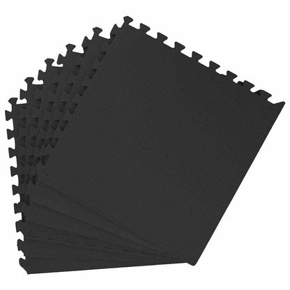 vidaXL Floor Mats 12 pcs 4.32 ㎡ EVA Foam Black 3