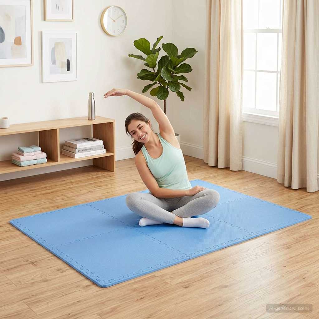 Floor Mats 50 pcs 18 m² EVA Foam Blue