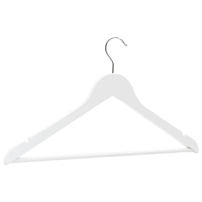 vidaXL Hanger | Set of 50 | White | Hardwood, Metal | Standard | Non-slip 5