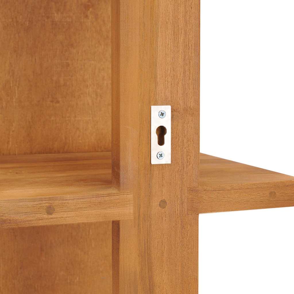vidaXL Mirror | Natural Teak | Solid Teak Wood | 30x30x120 cm | Wall Mirror 5