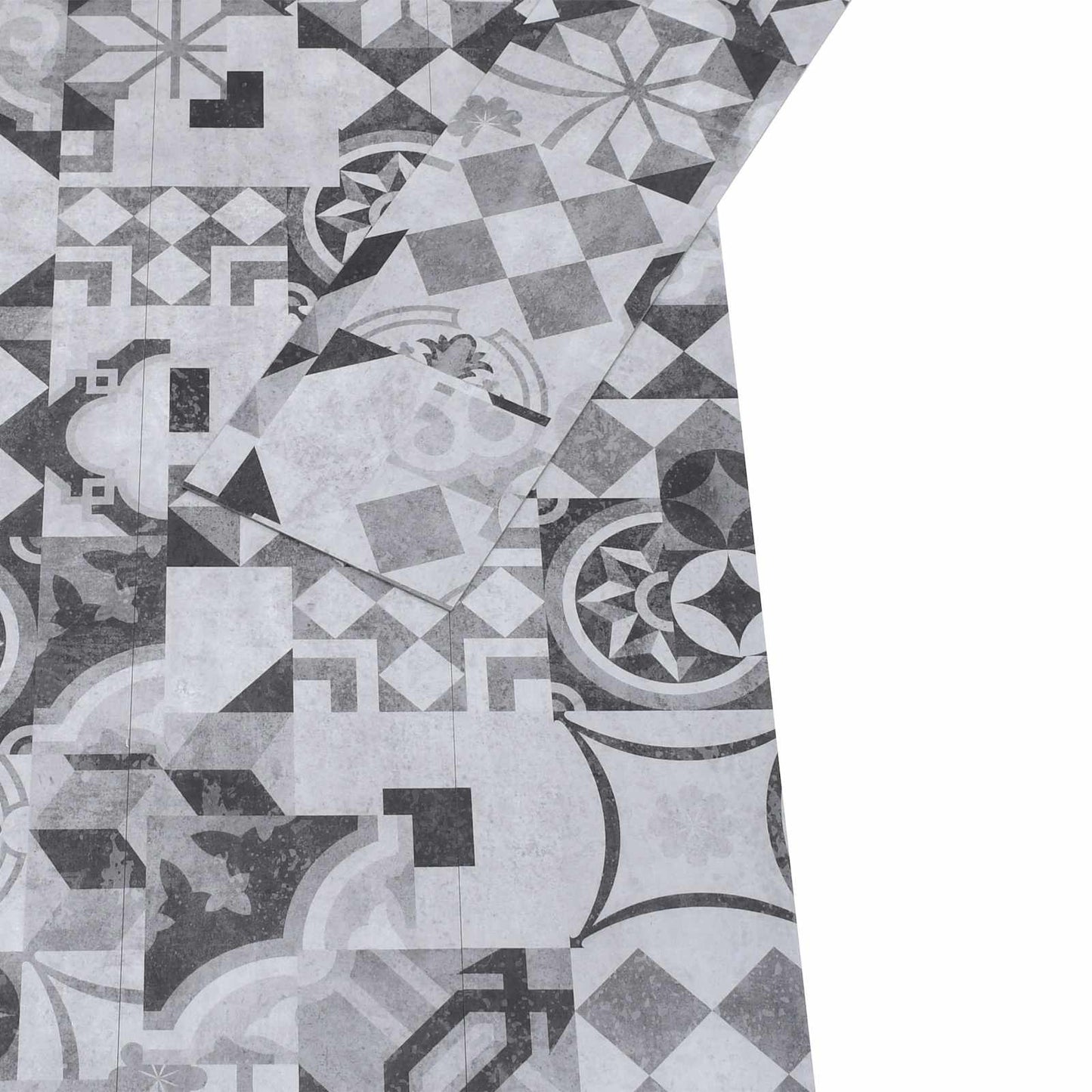 vidaXL Flooring Planks Grey pattern 5.02 m² 36 pcs PVC 4
