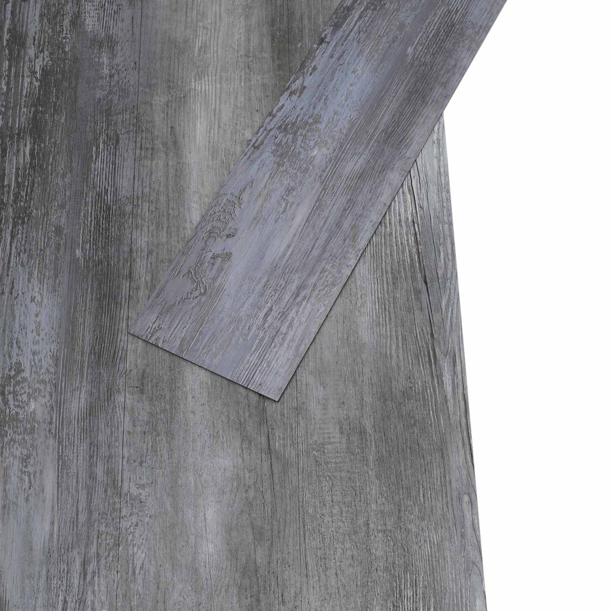 Flooring Planks Shiny Grey 5.02 m² 36 pcs PVC