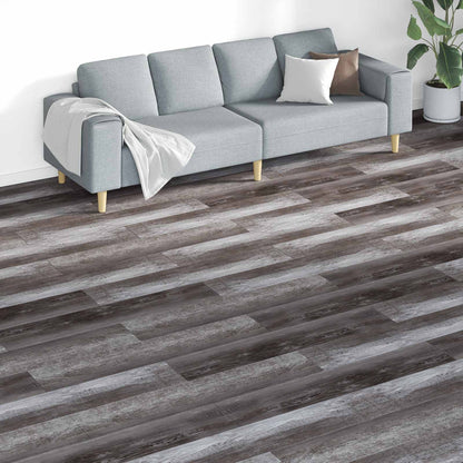 vidaXL Flooring Planks Brown 5.26 m² 18 pcs PVC 1