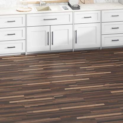 vidaXL Flooring Planks Striped brown 5.02 m² 36 pcs PVC 1