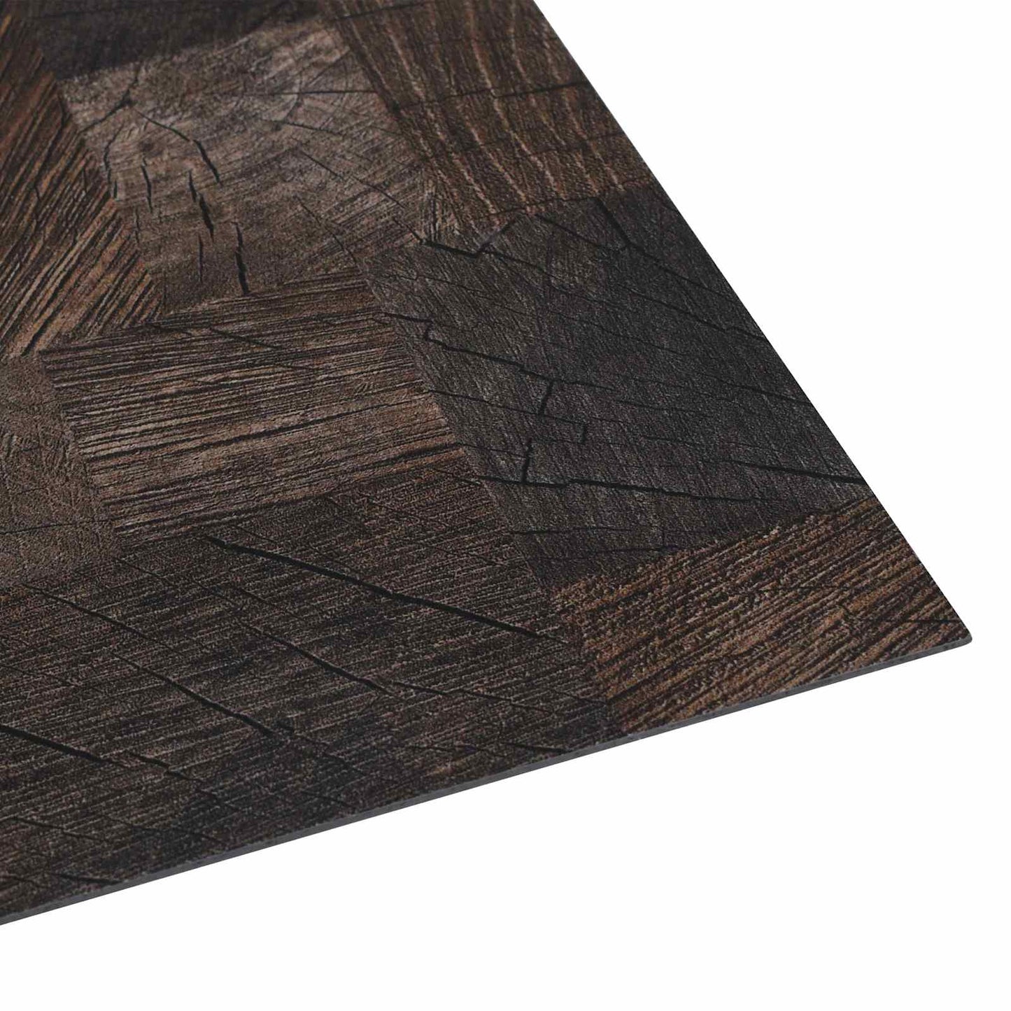 vidaXL Flooring Planks Wood structure brown 5.11 m² 55 pcs PVC 4