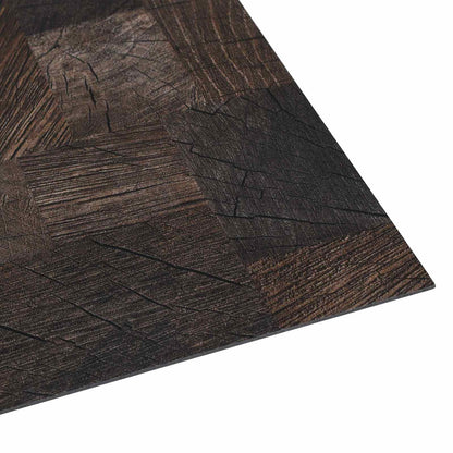 vidaXL Flooring Planks Wood structure brown 5.11 m² 55 pcs PVC 4