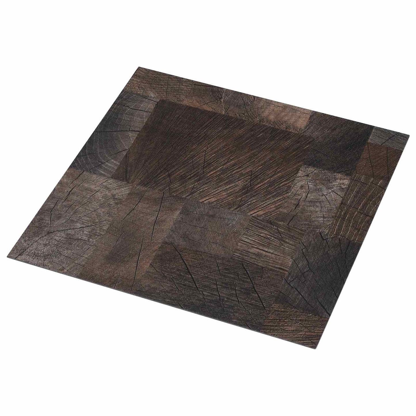 vidaXL Flooring Planks Wood structure brown 5.11 m² 55 pcs PVC 2