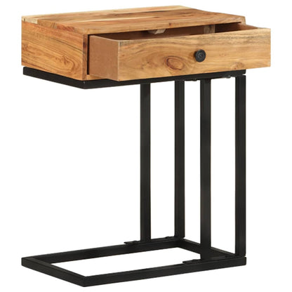 U-Shaped Side Table 45x30x61 cm Solid acacia wood