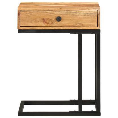 U-Shaped Side Table 45x30x61 cm Solid acacia wood