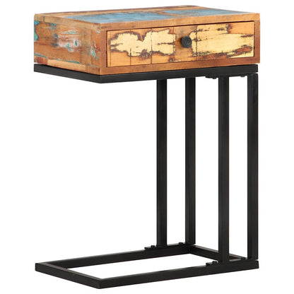 289092 vidaXL U-Shaped Side Table 45x30x61 cm Solid Reclaimed Wood 1
