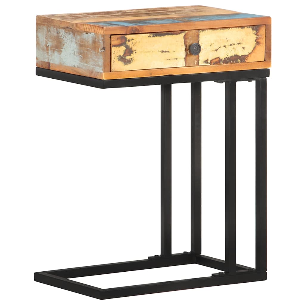 289092 vidaXL U-Shaped Side Table 45x30x61 cm Solid Reclaimed Wood 6