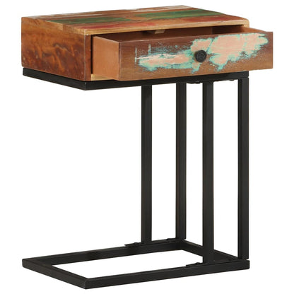 U-Shaped Side Table 45x30x61 cm Solid reclaimed wood