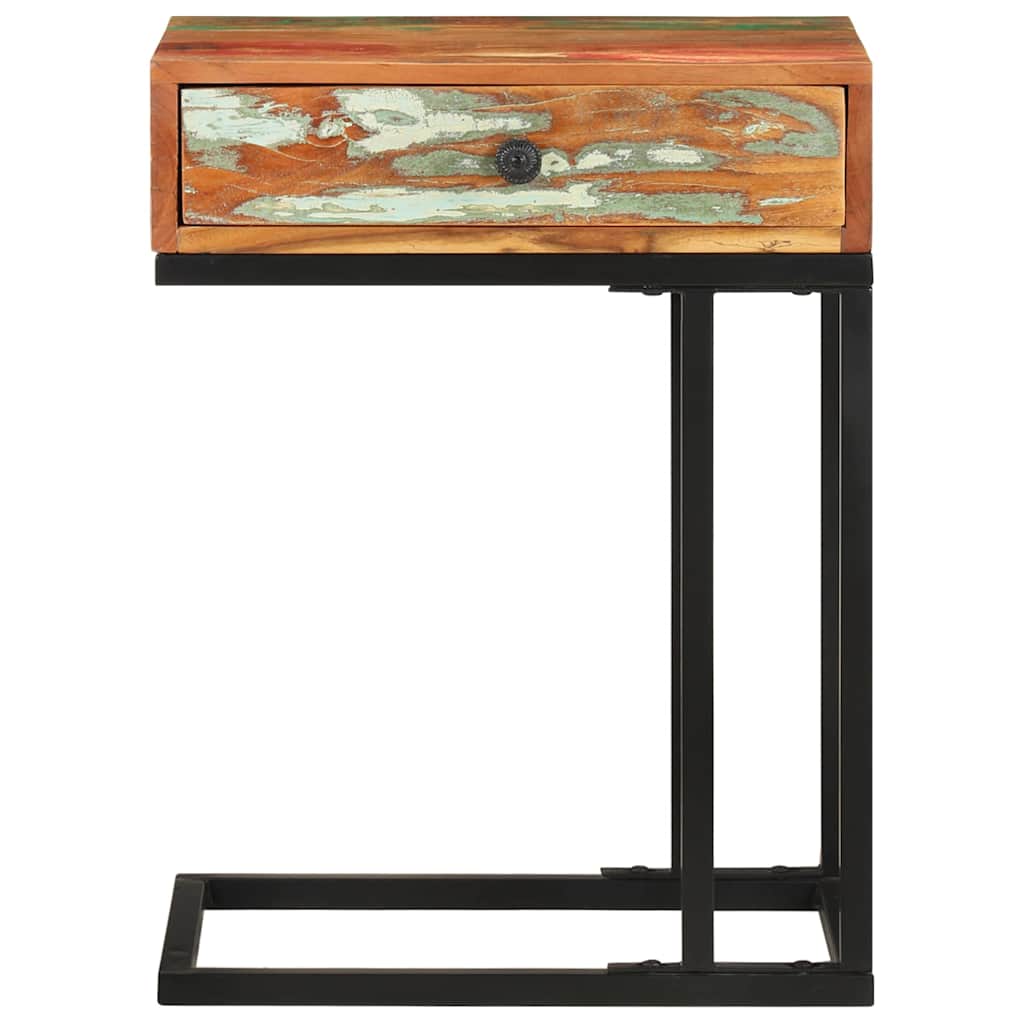 U-Shaped Side Table 45x30x61 cm Solid reclaimed wood
