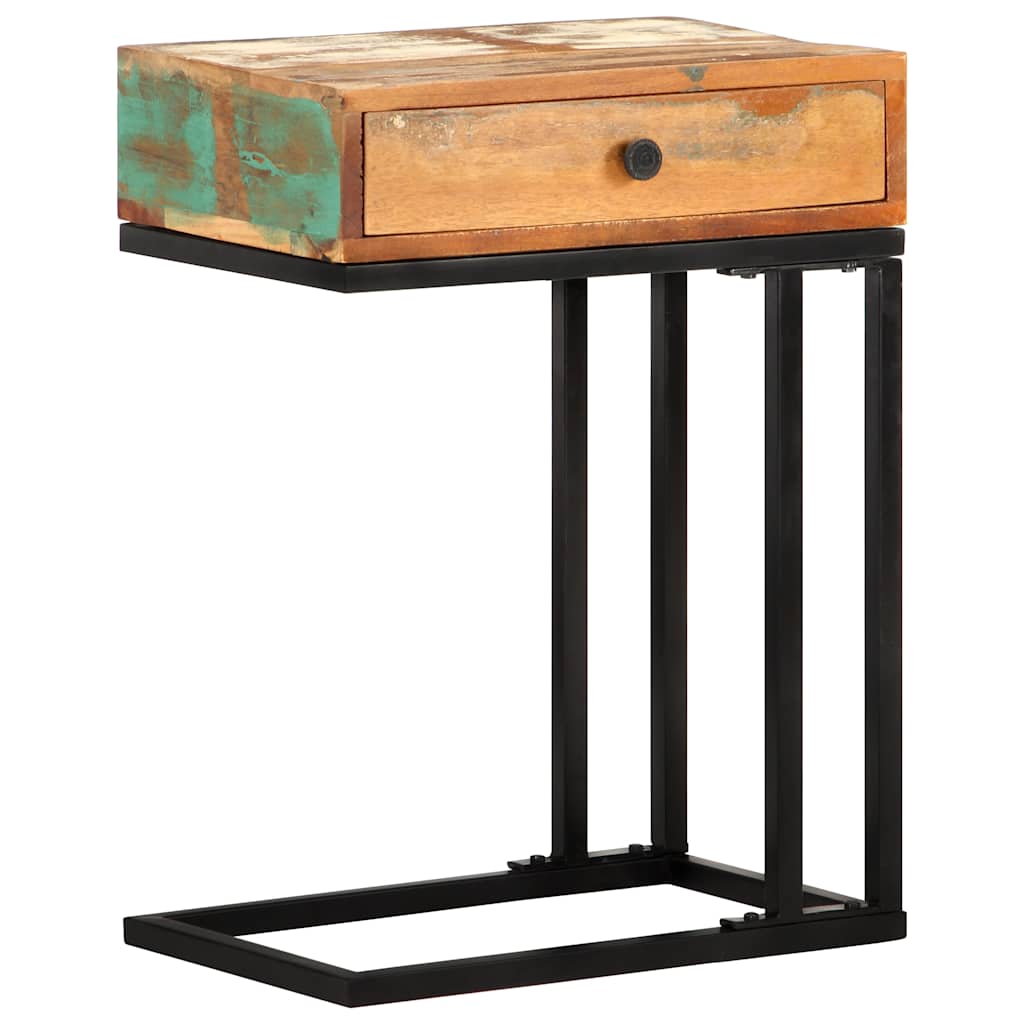 289092 vidaXL U-Shaped Side Table 45x30x61 cm Solid Reclaimed Wood 4
