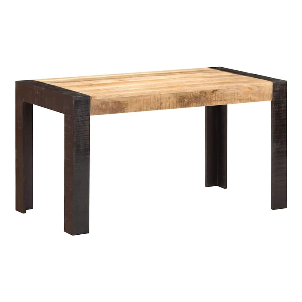 Dining Table Solid Mango Wood Light brown 140 cm 70 cm