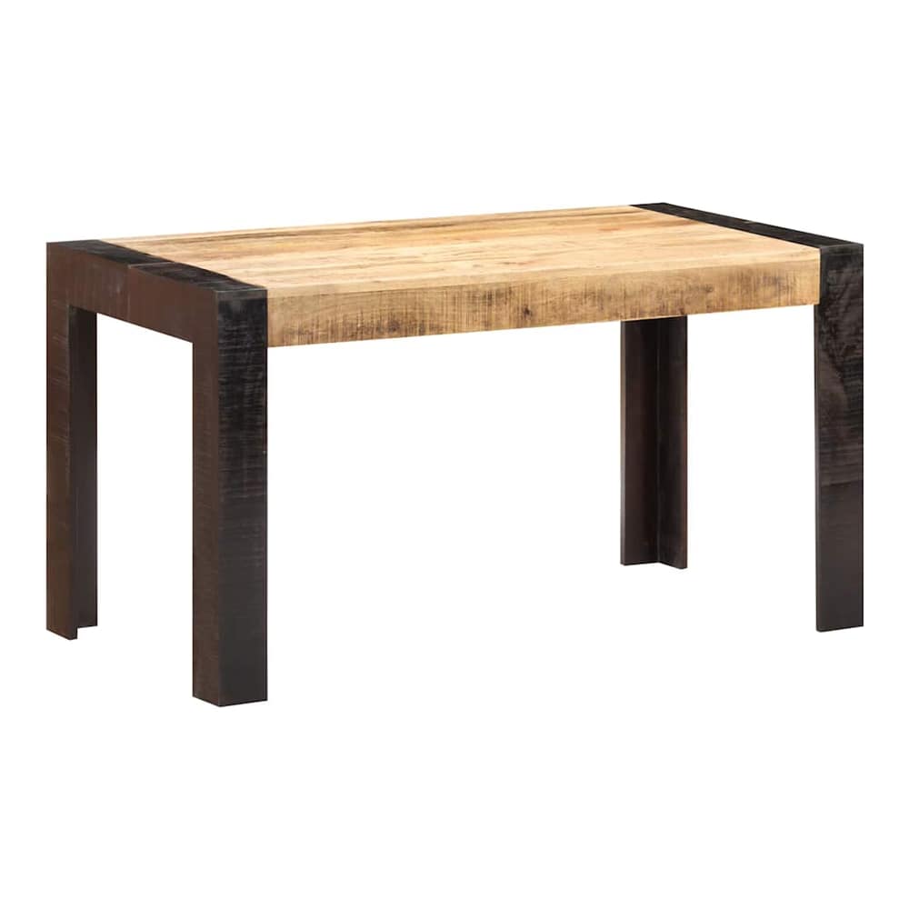 Dining Table Solid Mango Wood Light brown 140 cm 70 cm