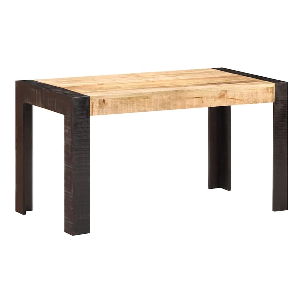 Dining Table Solid Mango Wood Light brown 140 cm 70 cm