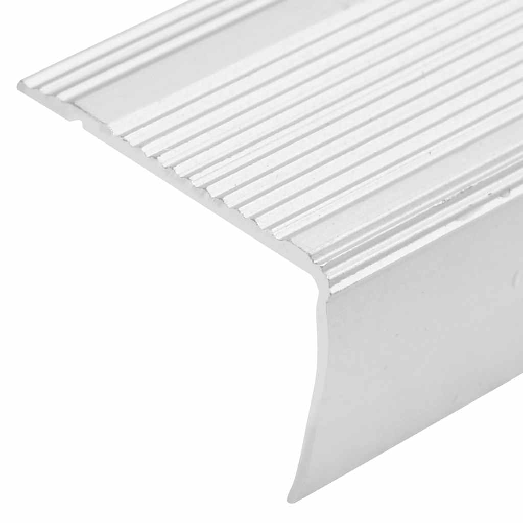 vidaXL Stair Nosings in L-shape 15 pcs Aluminium 100 cm Silver 5