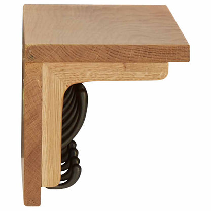 Coat Rack Solid Oak Wood 60 x 16 x 16 cm