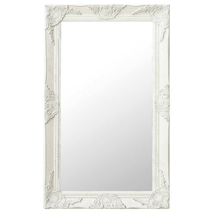 vidaXL Wall Mirror | White | Wood, glass, engineered wood | 50 x 80 cm 1