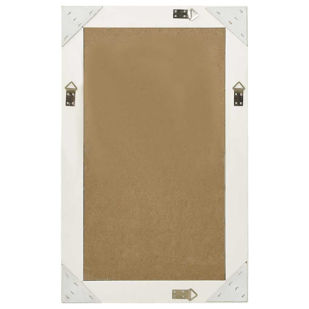 vidaXL Wall Mirror | White | Wood, glass, engineered wood | 50 x 80 cm 3