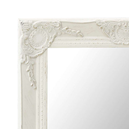 vidaXL Wall Mirror | White | Wood, glass, engineered wood | 50 x 80 cm 4