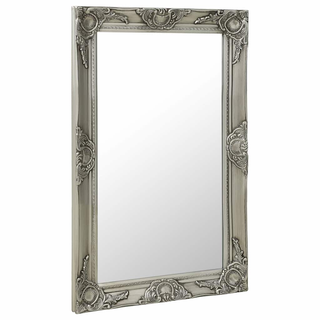vidaXL Wall Mirror | Silver | Wood, glass, engineered wood | Medium 2