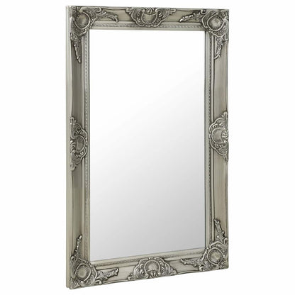 vidaXL Wall Mirror | Silver | Wood, glass, engineered wood | Medium 2