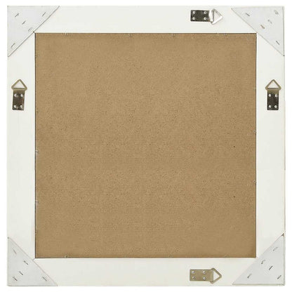 vidaXL Wall Mirror | White | Wood, glass, engineered wood | 60 x 60 cm 3