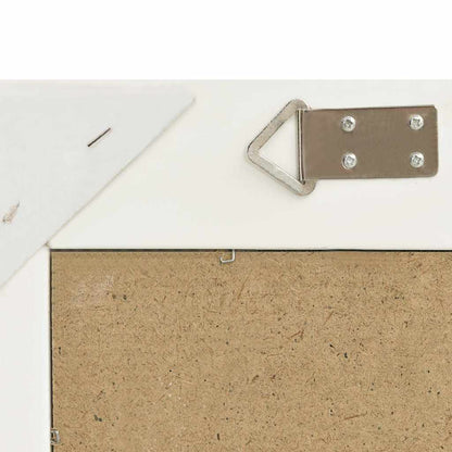 vidaXL Wall Mirror | White | Wood, glass, engineered wood | 60 x 60 cm 5