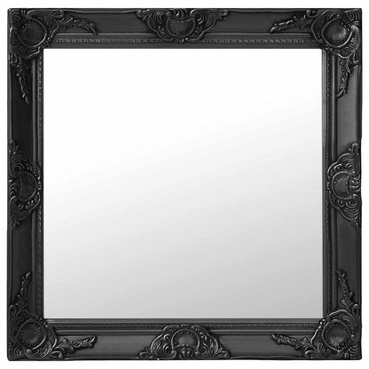 vidaXL Wall Morror | Black | Wood, glass, engineered wood | 60 cm x 60 cm 1