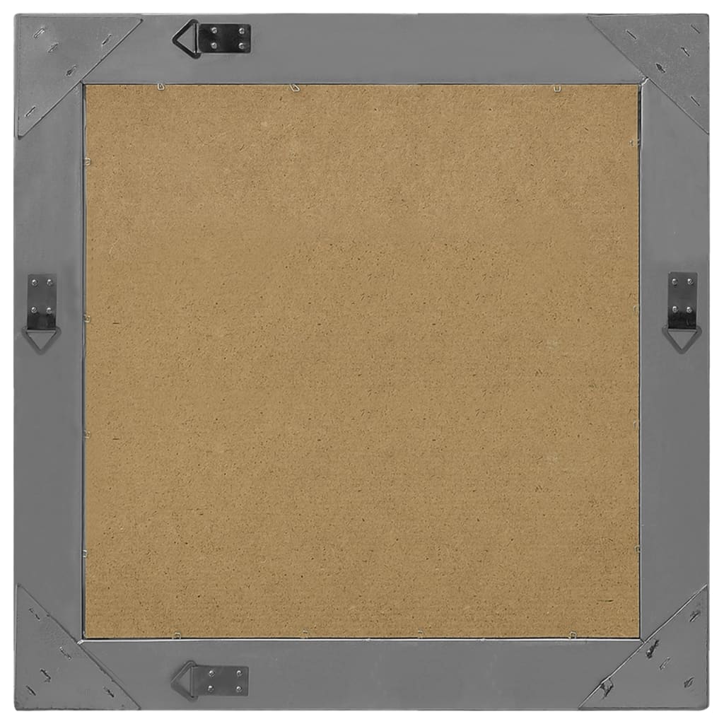 vidaXL Wall Morror | Black | Wood, glass, engineered wood | 60 cm x 60 cm 3