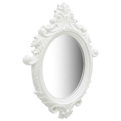 vidaXL Wall Mirror | White | Polyurethane, glass, engineered wood | Medium 2