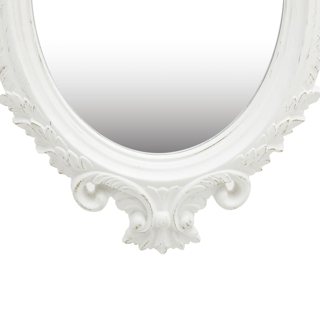 vidaXL Wall Mirror | White | Polyurethane, glass, engineered wood | Medium 3