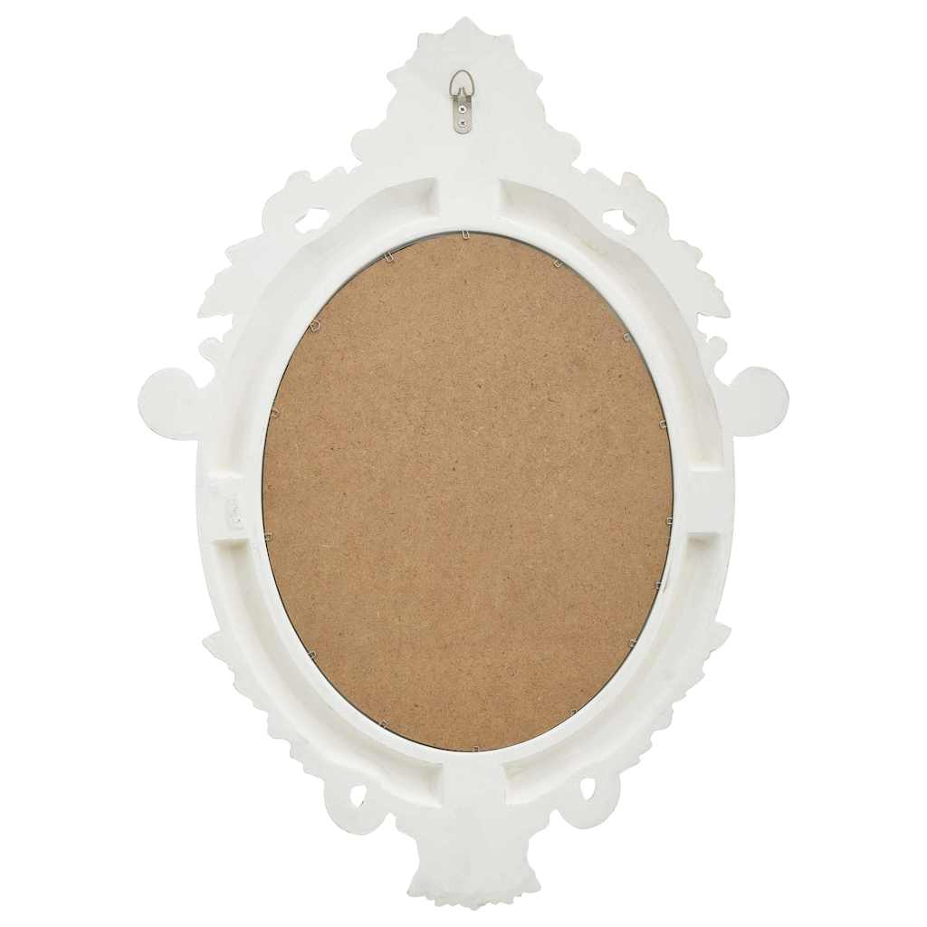 vidaXL Wall Mirror | White | Polyurethane, glass, engineered wood | Medium 4