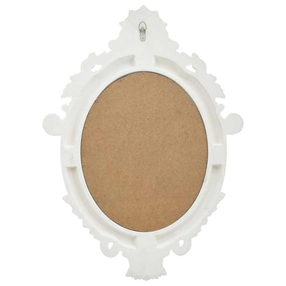 vidaXL Wall Mirror | White | Polyurethane, glass, engineered wood | Medium 4