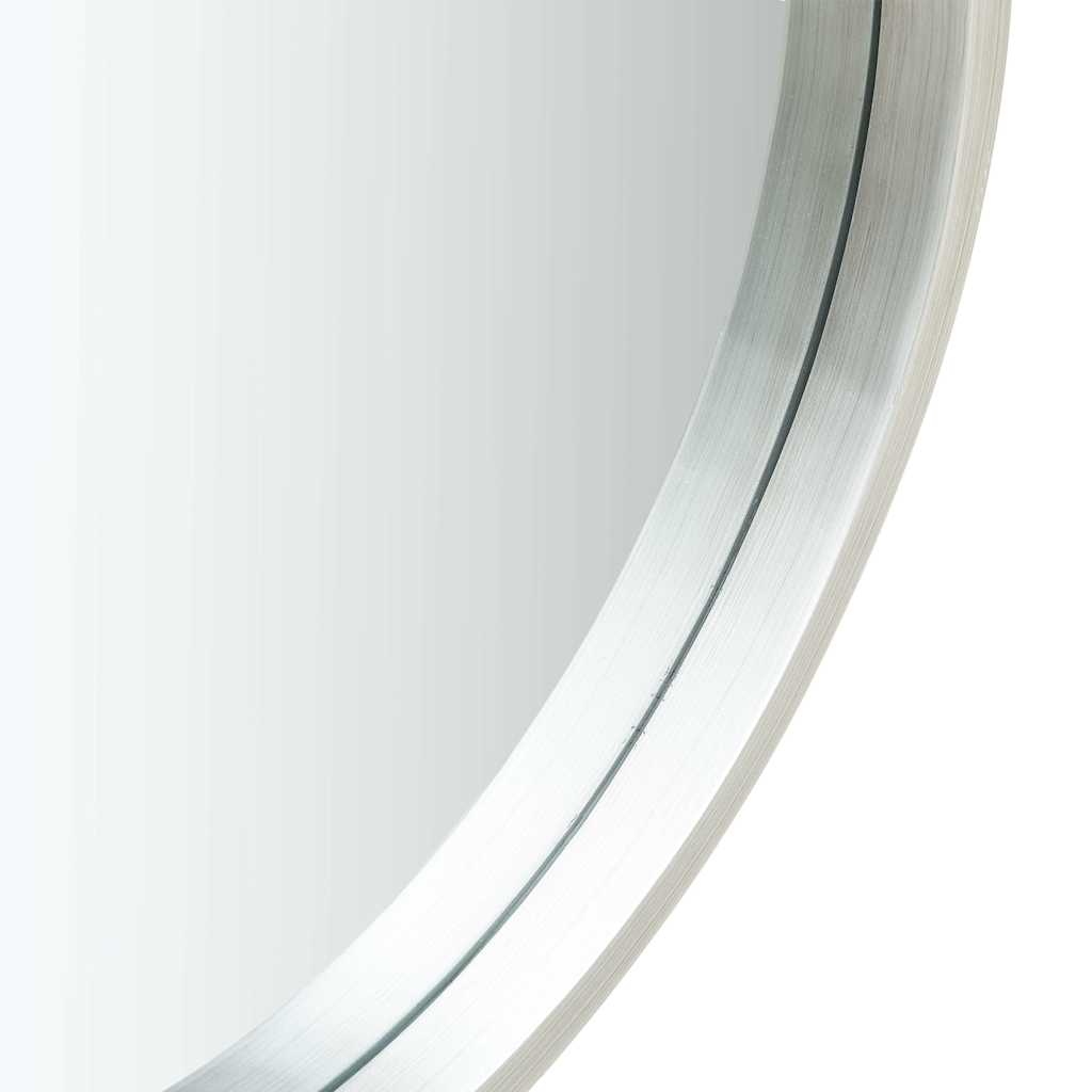 vidaXL Wall Mirror | Silver and brown 4